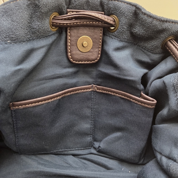 Sonoma Life + Style Oversized Dark Blue Purse - Picture 5 of 7